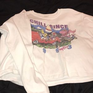 Brandy Melville long sleeve crop top